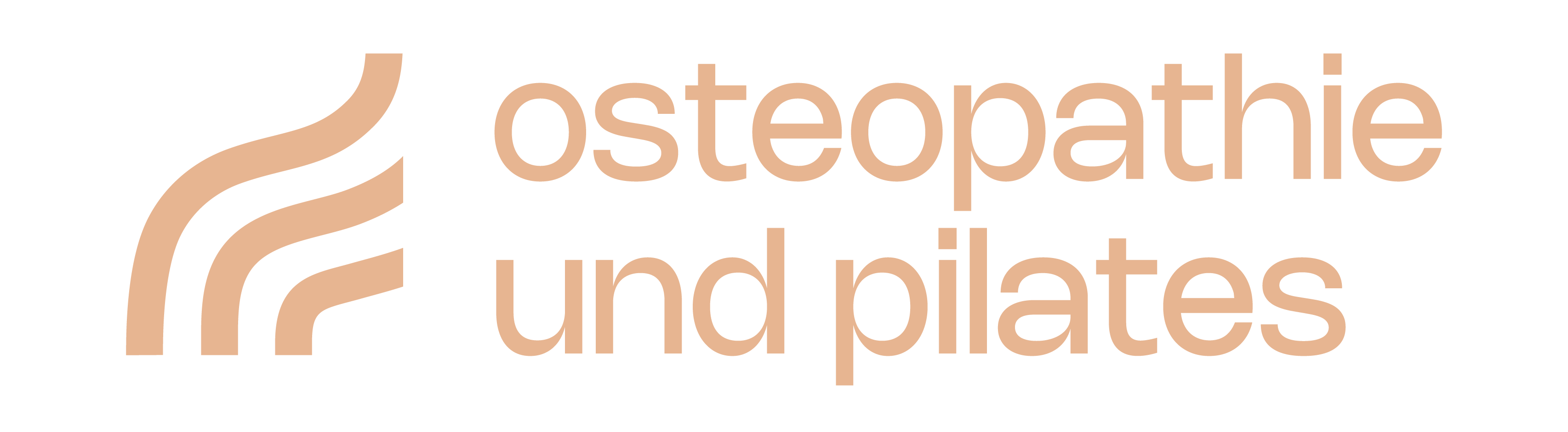 Logo von Alina Serafin für Osteopathie und Pilates, bestehend aus geschwungenen Linien in einem harmonischen Design, das Bewegung und Balance symbolisiert.